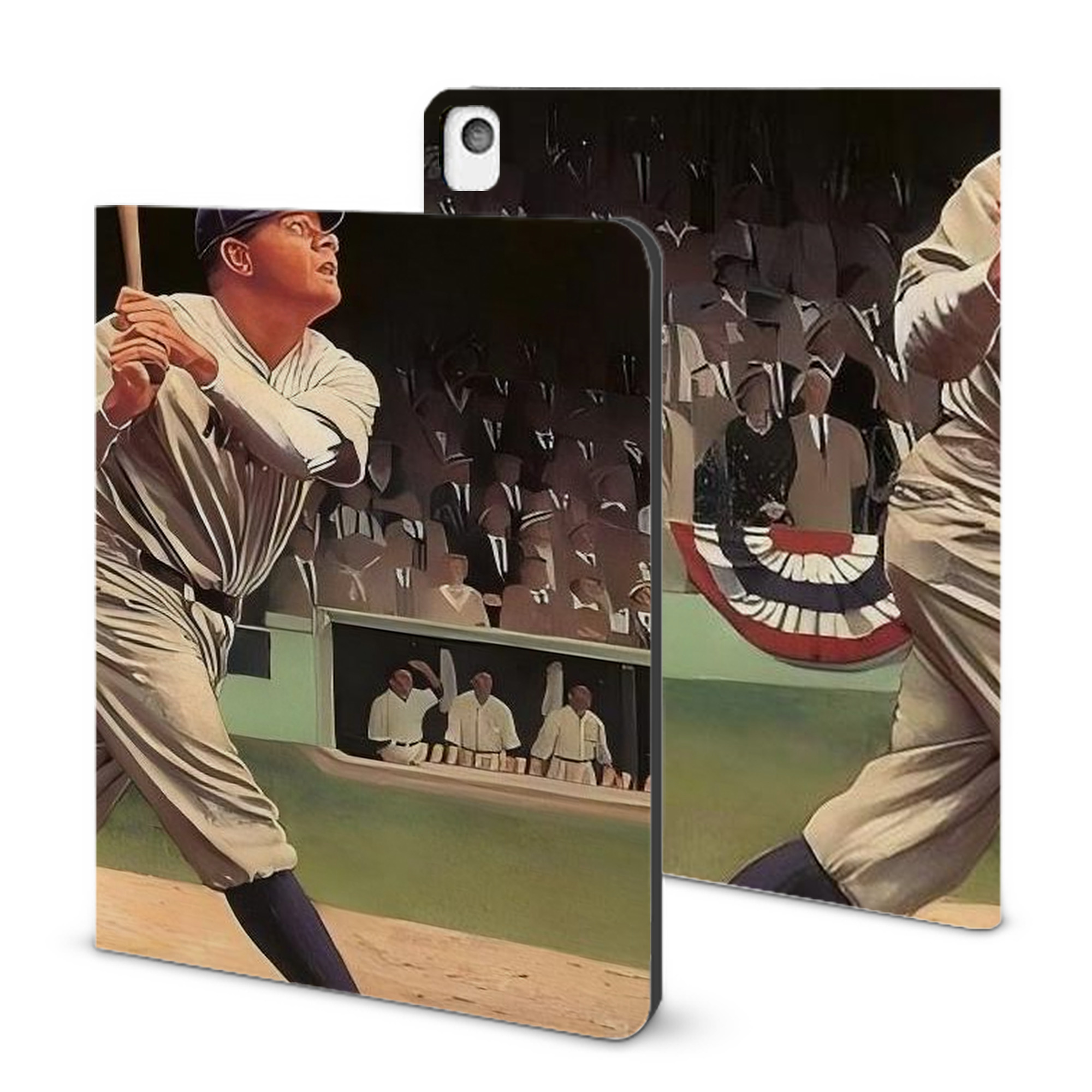 Babe Ruth 35 IPad Book-Style Case With Pencil Slot – Slim PU & TPU Cover – Full Protection, Precise Fit, Water & Scratch Resistant
